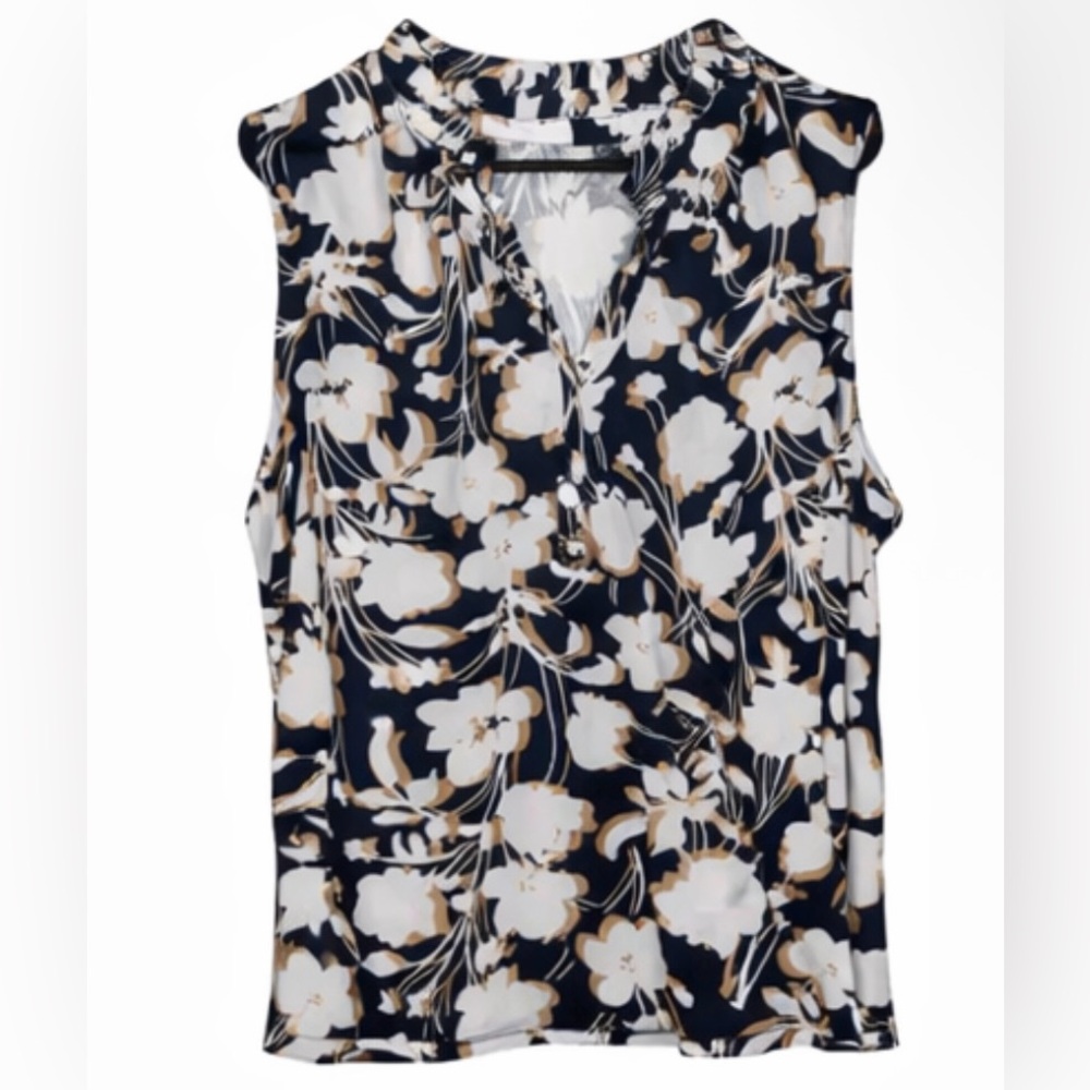 LOFT Floral Sleeveless Blouse